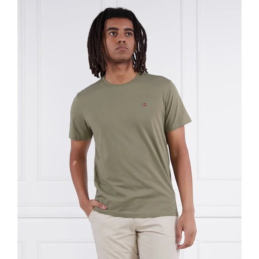 T-shirt męski Napapijri z krótkimi rękawami casualowy