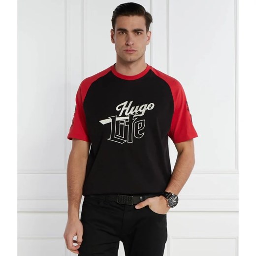 HUGO T-shirt Dilife | Loose fit ze sklepu Gomez Fashion Store w kategorii T-shirty męskie - zdjęcie 168793158