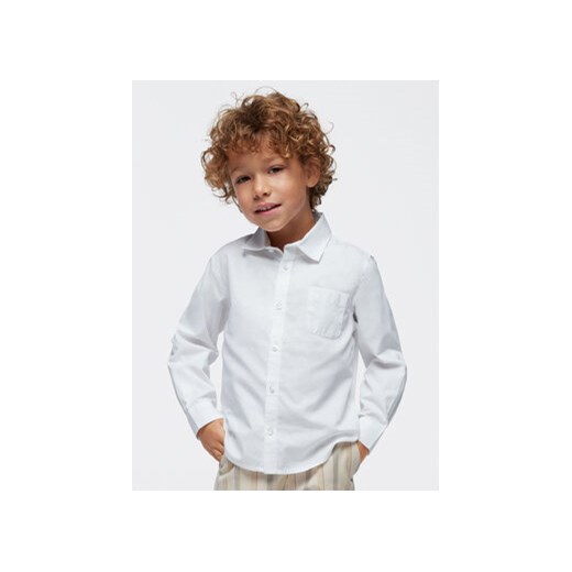 Mayoral Koszula 140 Biały Regular Fit ze sklepu MODIVO w kategorii Koszule chłopięce - zdjęcie 168794629