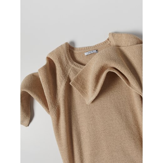 Bluzka damska Reserved z poliamidu z okrągłym dekoltem 