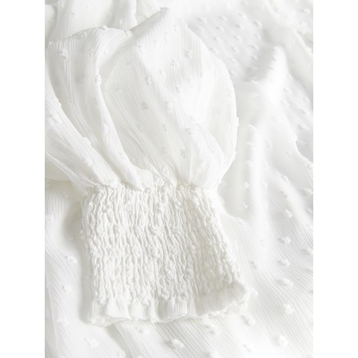 Bluzka damska Reserved z okrągłym dekoltem z długim rękawem 