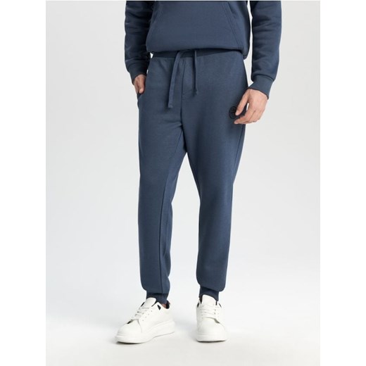 Sinsay - Spodnie dresowe jogger - niebieski ze sklepu Sinsay w kategorii Spodnie męskie - zdjęcie 168798415