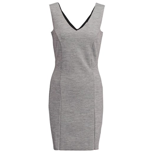 Sukienka dzianinowa grey zalando szary abstrakcyjne wzory