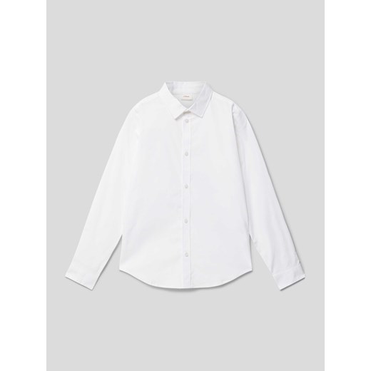 Koszula o kroju slim fit z kołnierzykiem typu kent ze sklepu Peek&Cloppenburg  w kategorii Koszule chłopięce - zdjęcie 168809025