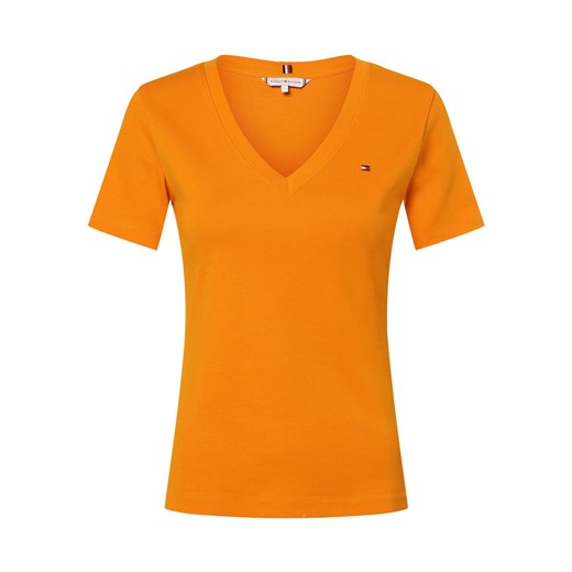 Tommy Hilfiger Koszulka damska Kobiety Bawełna pomarańczowy jednolity ze sklepu vangraaf w kategorii Bluzki damskie - zdjęcie 168811337