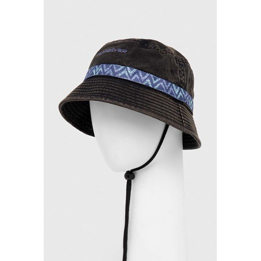 Quiksilver kapelusz bawełniany kolor czarny bawełniany ze sklepu ANSWEAR.com w kategorii Kapelusze męskie - zdjęcie 168812918