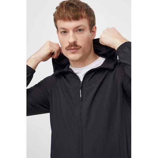 Calvin Klein Performance wiatrówka kolor czarny przejściowa ze sklepu ANSWEAR.com w kategorii Kurtki męskie - zdjęcie 168813006