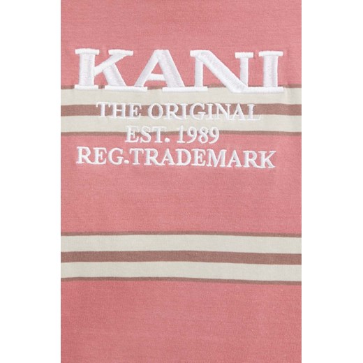 T-shirt męski Karl Kani różowy z krótkim rękawem 