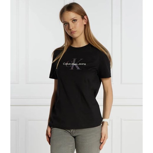 CALVIN KLEIN JEANS T-shirt | Regular Fit ze sklepu Gomez Fashion Store w kategorii Bluzki damskie - zdjęcie 168817615