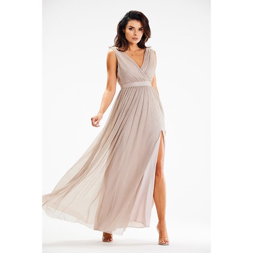 Awama Sukienka w kolorze beżowym ze sklepu Limango Polska w kategorii Sukienki - zdjęcie 168818989
