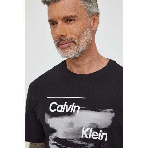 Calvin Klein Jeans t-shirt bawełniany męski kolor czarny z nadrukiem XXL ANSWEAR.com