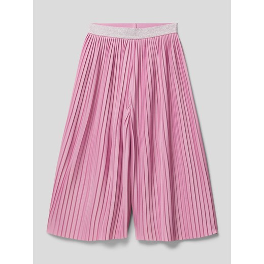 Spodnie materiałowe o kroju regular fit z plisami ze sklepu Peek&Cloppenburg  w kategorii Spodnie dziewczęce - zdjęcie 168822498