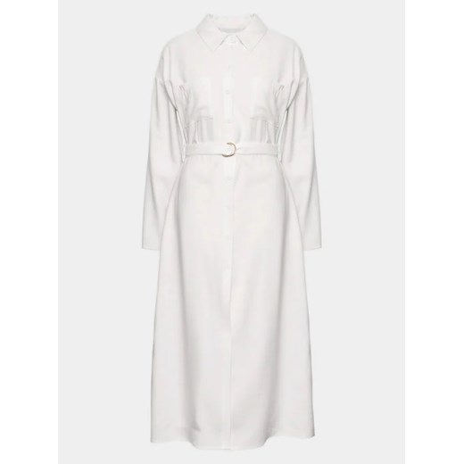 Silvian Heach Sukienka koszulowa GPP23325VE Biały Regular Fit 42 MODIVO