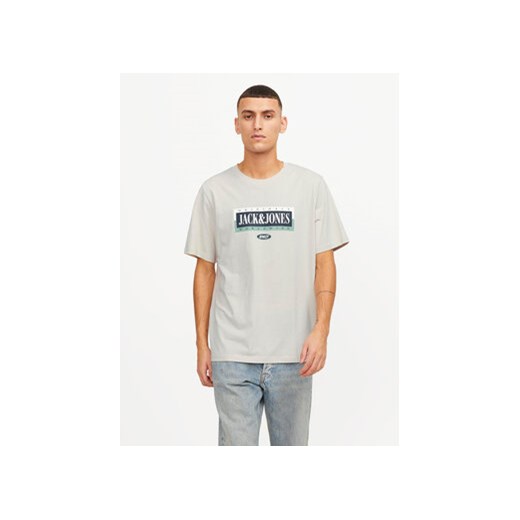 Jack&Jones T-Shirt Cobin 12250411 Szary Standard Fit ze sklepu MODIVO w kategorii T-shirty męskie - zdjęcie 168825227