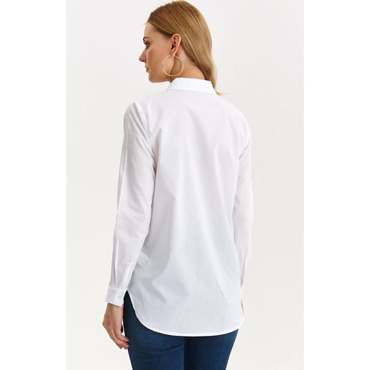 Biała koszula damska z nadrukiem SKL3488, Kolor biały-wzór, Rozmiar 34, Top Top Secret 40 Primodo