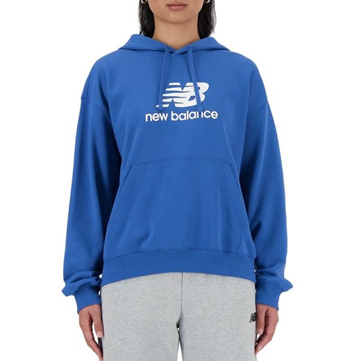 Bluza New Balance WT41504BEU - niebieska ze sklepu streetstyle24.pl w kategorii Bluzy damskie - zdjęcie 168826358