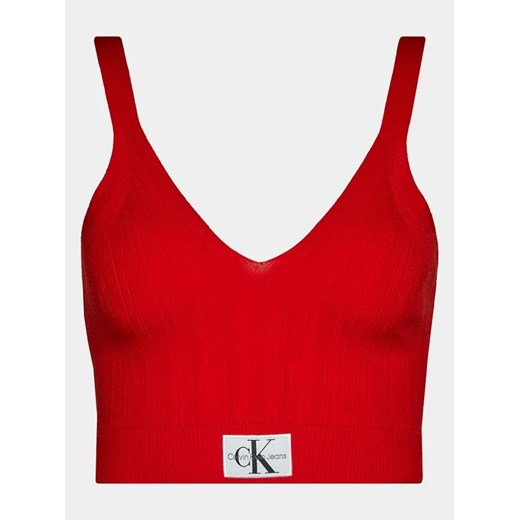 Bluzka damska Calvin Klein letnia z dekoltem v