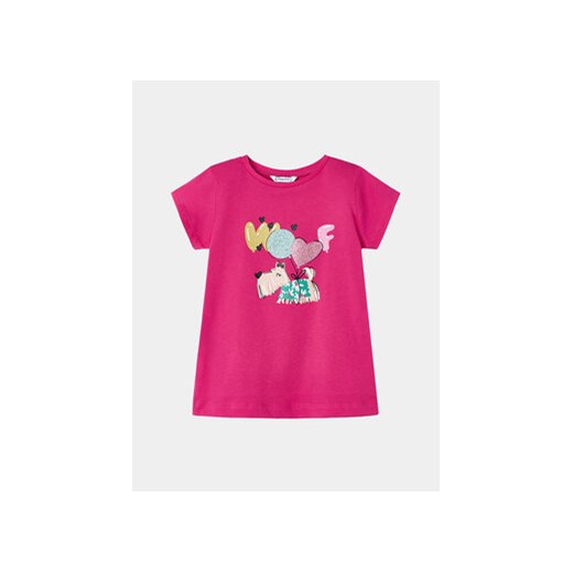 Mayoral T-Shirt 3090 Różowy Regular Fit ze sklepu MODIVO w kategorii Bluzki dziewczęce - zdjęcie 168826957