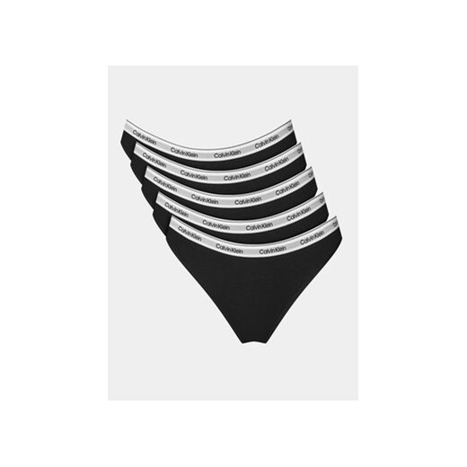 Calvin Klein Underwear Komplet 5 par fig klasycznych 000QD5208E Czarny ze sklepu MODIVO w kategorii Majtki damskie - zdjęcie 168827005