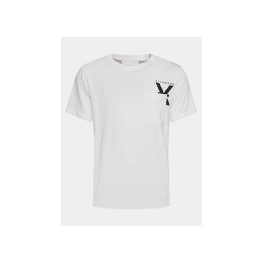 Richmond X T-Shirt Aubry UMP24048TS Biały Regular Fit ze sklepu MODIVO w kategorii T-shirty męskie - zdjęcie 168827058