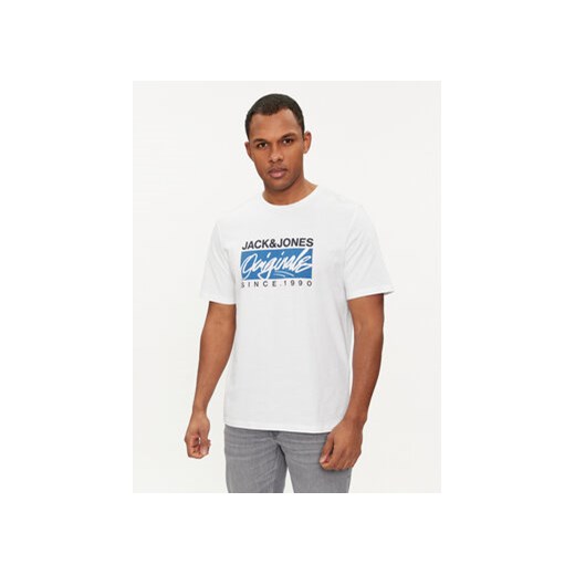 Jack&Jones T-Shirt Races 12232649 Biały Standard Fit ze sklepu MODIVO w kategorii T-shirty męskie - zdjęcie 168827078