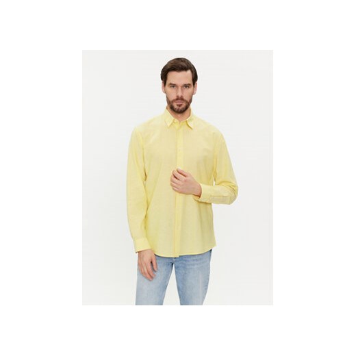 Selected Homme Koszula 16079052 Żółty Regular Fit ze sklepu MODIVO w kategorii Koszule męskie - zdjęcie 168827109