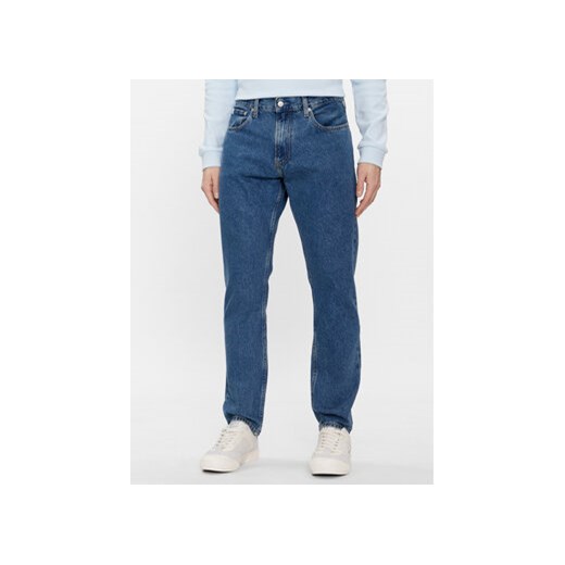 Calvin Klein Jeans Jeansy Authentic J30J324565 Granatowy Straight Fit ze sklepu MODIVO w kategorii Jeansy męskie - zdjęcie 168827235