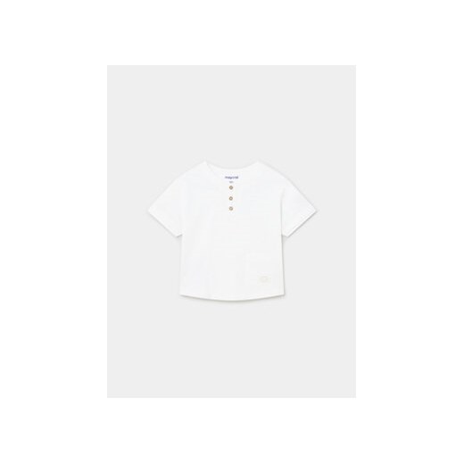 Mayoral T-Shirt 1016 Biały Regular Fit ze sklepu MODIVO w kategorii Koszulki niemowlęce - zdjęcie 168827245