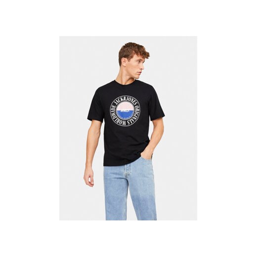 Jack&Jones T-Shirt Cobin 12250411 Czarny Standard Fit ze sklepu MODIVO w kategorii T-shirty męskie - zdjęcie 168827257