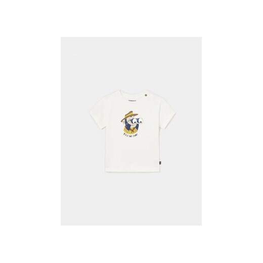 Mayoral T-Shirt 1018 Écru Regular Fit ze sklepu MODIVO w kategorii Koszulki niemowlęce - zdjęcie 168827305