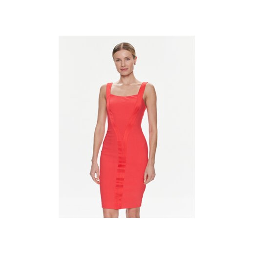 Marciano Guess Sukienka koktajlowa 4RGK13 6869Z Czerwony Slim Fit ze sklepu MODIVO w kategorii Sukienki - zdjęcie 168827308