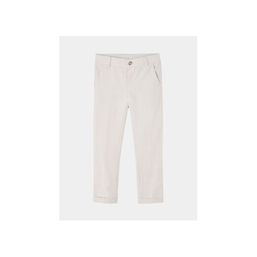 Mayoral Spodnie materiałowe 3542 Beżowy Slim Fit ze sklepu MODIVO w kategorii Spodnie dziewczęce - zdjęcie 168827485