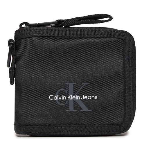 Mały Portfel Męski Calvin Klein Jeans Sport Essentials Compact Zip Ut K50K510774 Black BEH ze sklepu eobuwie.pl w kategorii Portfele męskie - zdjęcie 168828025