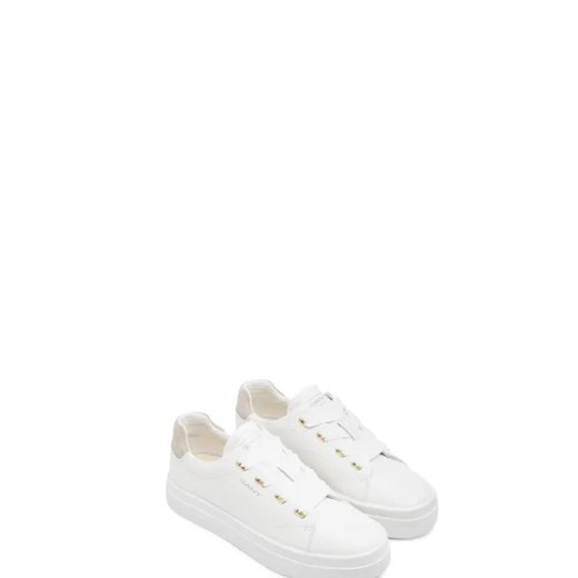 Buty sportowe damskie Gant sneakersy białe z tworzywa sztucznego 