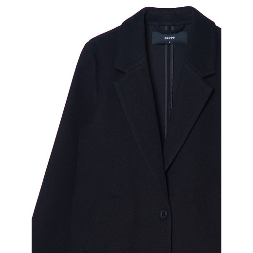 Cropp - Czarny płaszcz - czarny Cropp S Cropp