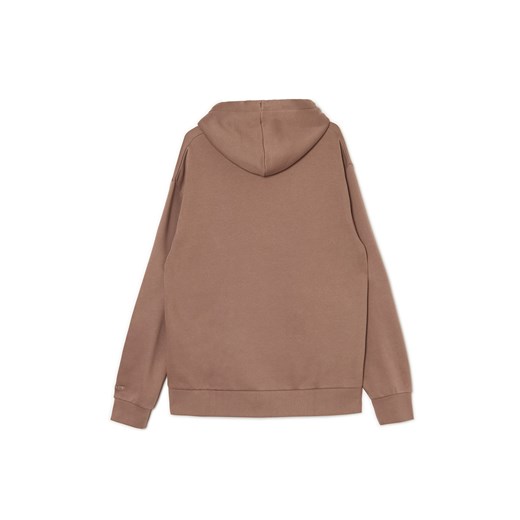Cropp - Brązowa bluza z kapturem - brązowy Cropp M Cropp