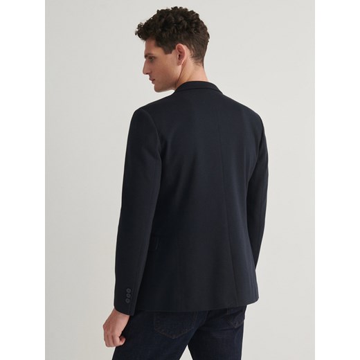 Reserved - Marynarka slim fit - granatowy Reserved S Reserved