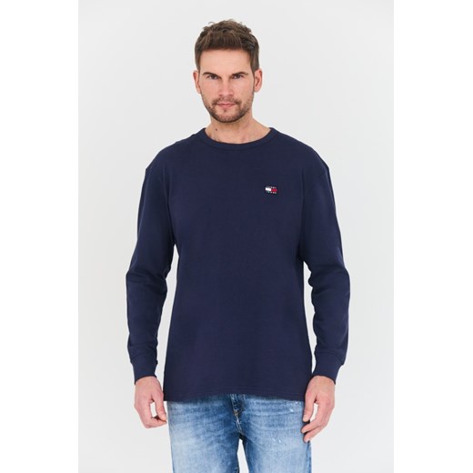 TOMMY JEANS Granatowy longsleeve, Wybierz rozmiar XXL ze sklepu outfit.pl w kategorii T-shirty męskie - zdjęcie 168836088