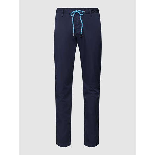 Spodnie materiałowe o kroju regular fit z tunelem model ‘JUMP’ ze sklepu Peek&Cloppenburg  w kategorii Spodnie męskie - zdjęcie 168836285