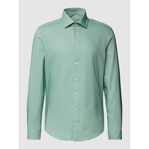 Koszula biznesowa o kroju slim fit z kołnierzykiem typu kent ze sklepu Peek&Cloppenburg  w kategorii Koszule męskie - zdjęcie 168836715