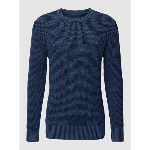 Sweter z dzianiny z detalem z logo ze sklepu Peek&Cloppenburg  w kategorii Swetry męskie - zdjęcie 168836727