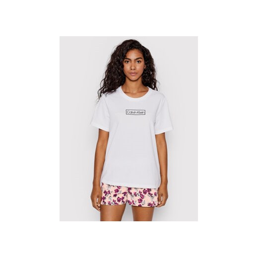 Calvin Klein Underwear T-Shirt 000QS6798E Biały Regular Fit ze sklepu MODIVO w kategorii Bluzki damskie - zdjęcie 168838476