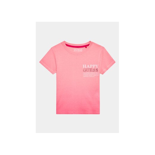 Guess T-Shirt J3YI37 K8HM4 Różowy Boxy Fit Guess 7Y MODIVO