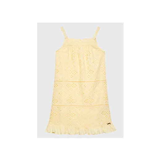 Guess Sukienka letnia J3GK23 WFGJ0 Żółty Regular Fit ze sklepu MODIVO w kategorii Sukienki dziewczęce - zdjęcie 168839026