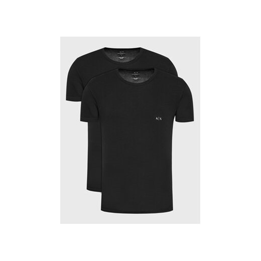 Armani Exchange Komplet 2 t-shirtów 956005 CC282 07320 Czarny Slim Fit ze sklepu MODIVO w kategorii T-shirty męskie - zdjęcie 168839148