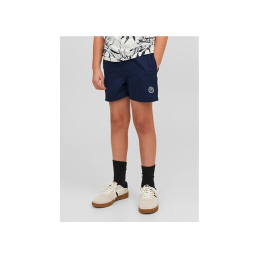 Jack&Jones Junior Szorty kąpielowe 12228535 Granatowy Regular Fit Jack&jones Junior 128 MODIVO