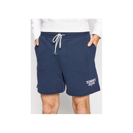 Tommy Jeans Szorty sportowe Entry Graphic DM0DM13342 Granatowy Regular Fit Tommy Jeans XL okazja MODIVO