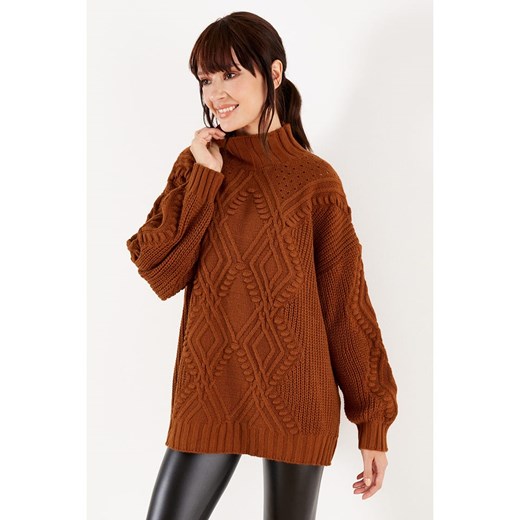 LA Angels Sweter w kolorze brązowym La Angels XL okazja Limango Polska