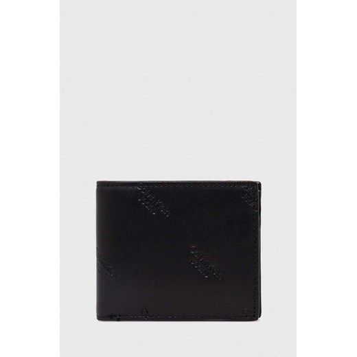 Calvin Klein Jeans portfel skórzany męski kolor czarny ze sklepu ANSWEAR.com w kategorii Portfele męskie - zdjęcie 168841358