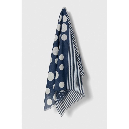 Silvian Heach szal bawełniany kolor niebieski wzorzysty ze sklepu ANSWEAR.com w kategorii Szaliki i chusty damskie - zdjęcie 168841666